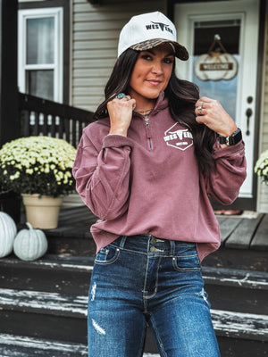 Brand Sammy Pullover 1/4 Zip - Eggplant