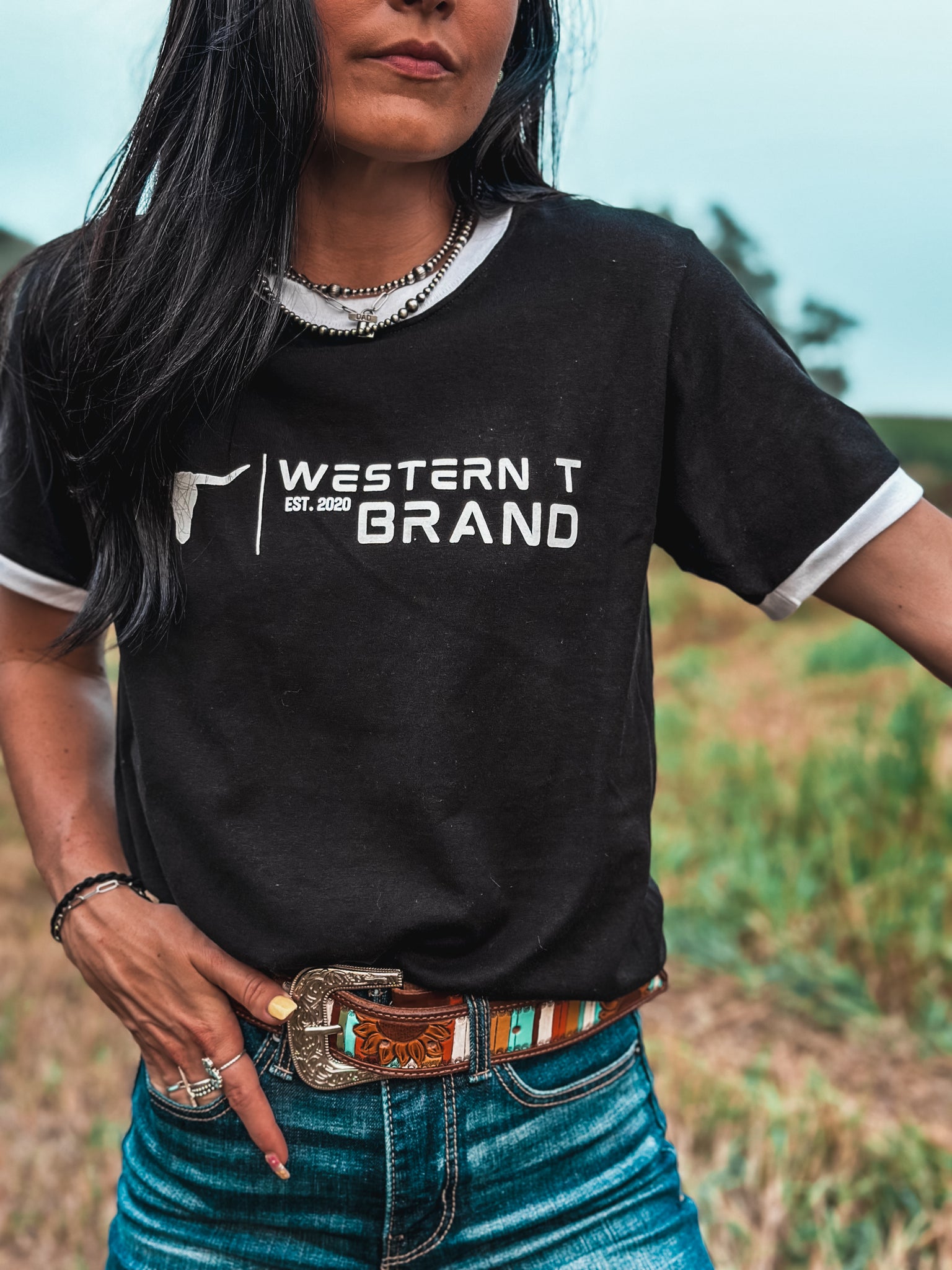 Western T Brand | Logo - Black Ringer