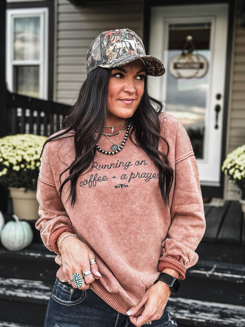 Coffee + A Prayer Crew - Rustic Camel