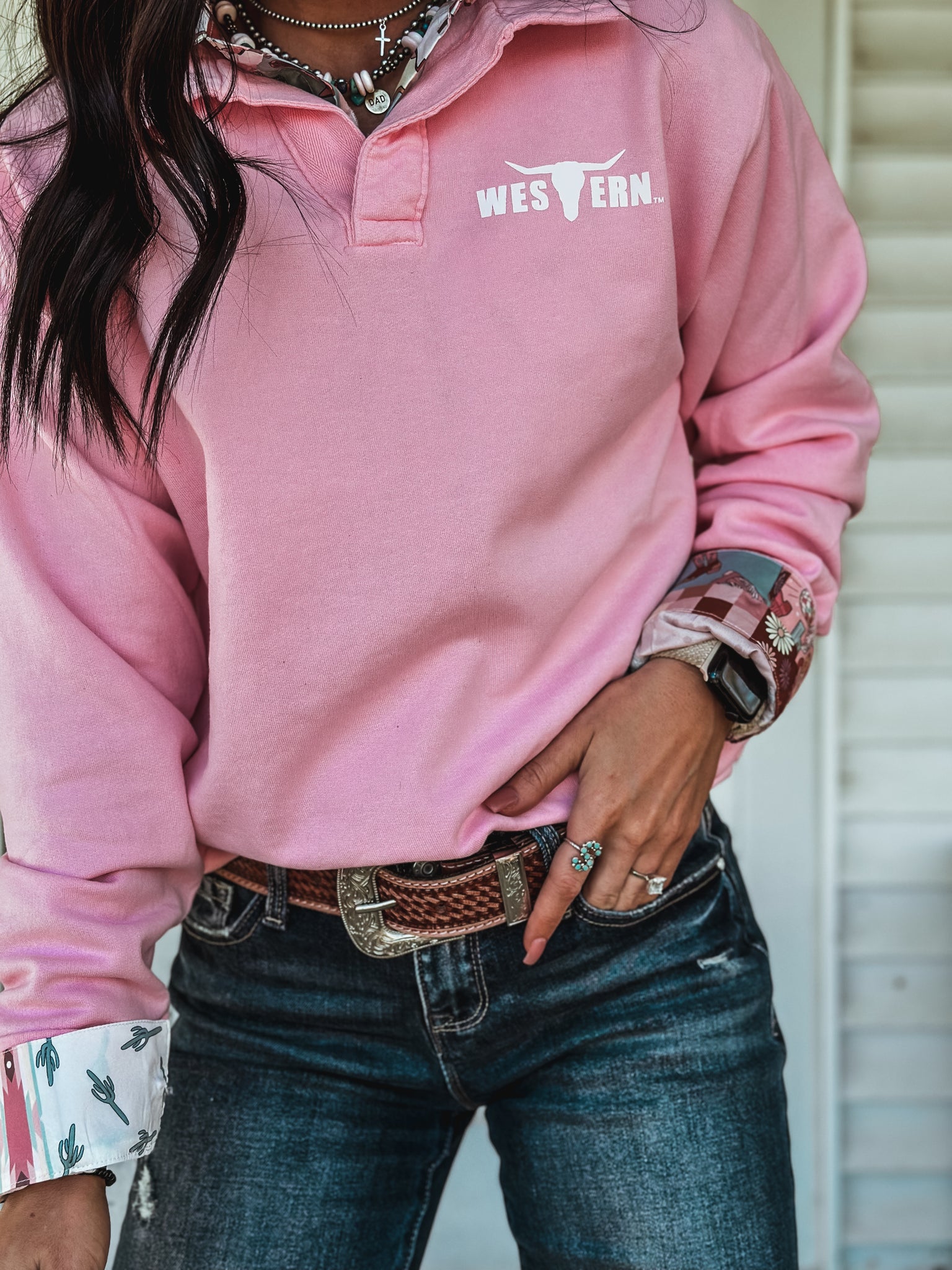 Brand Logo Collie Pullover - Candy Pink