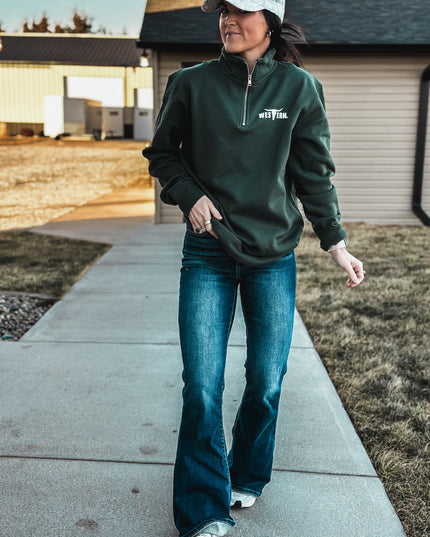 Brand Men's Indy 1/4 Zip - Pine