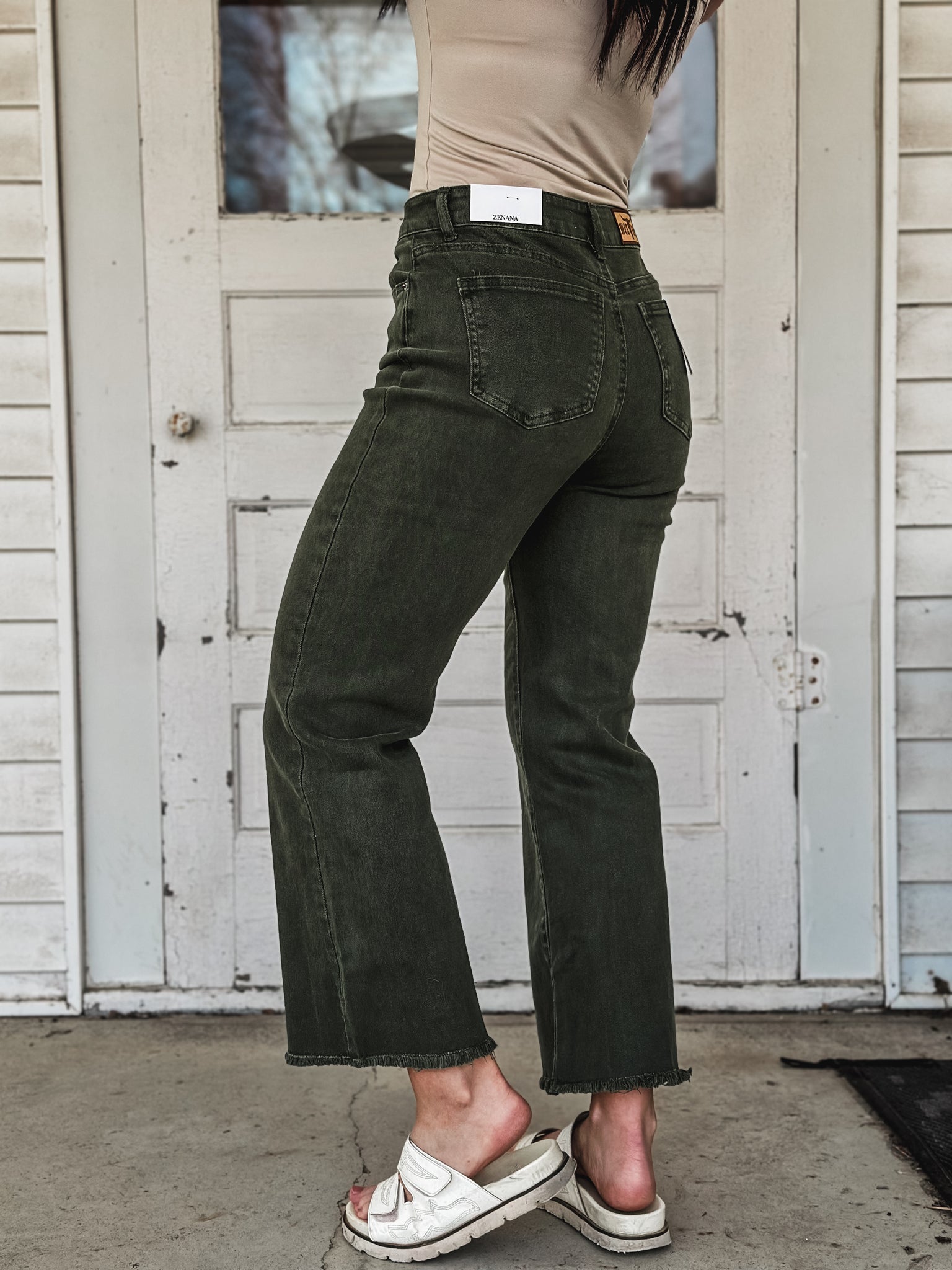 The Daisy Pant - Olive Green