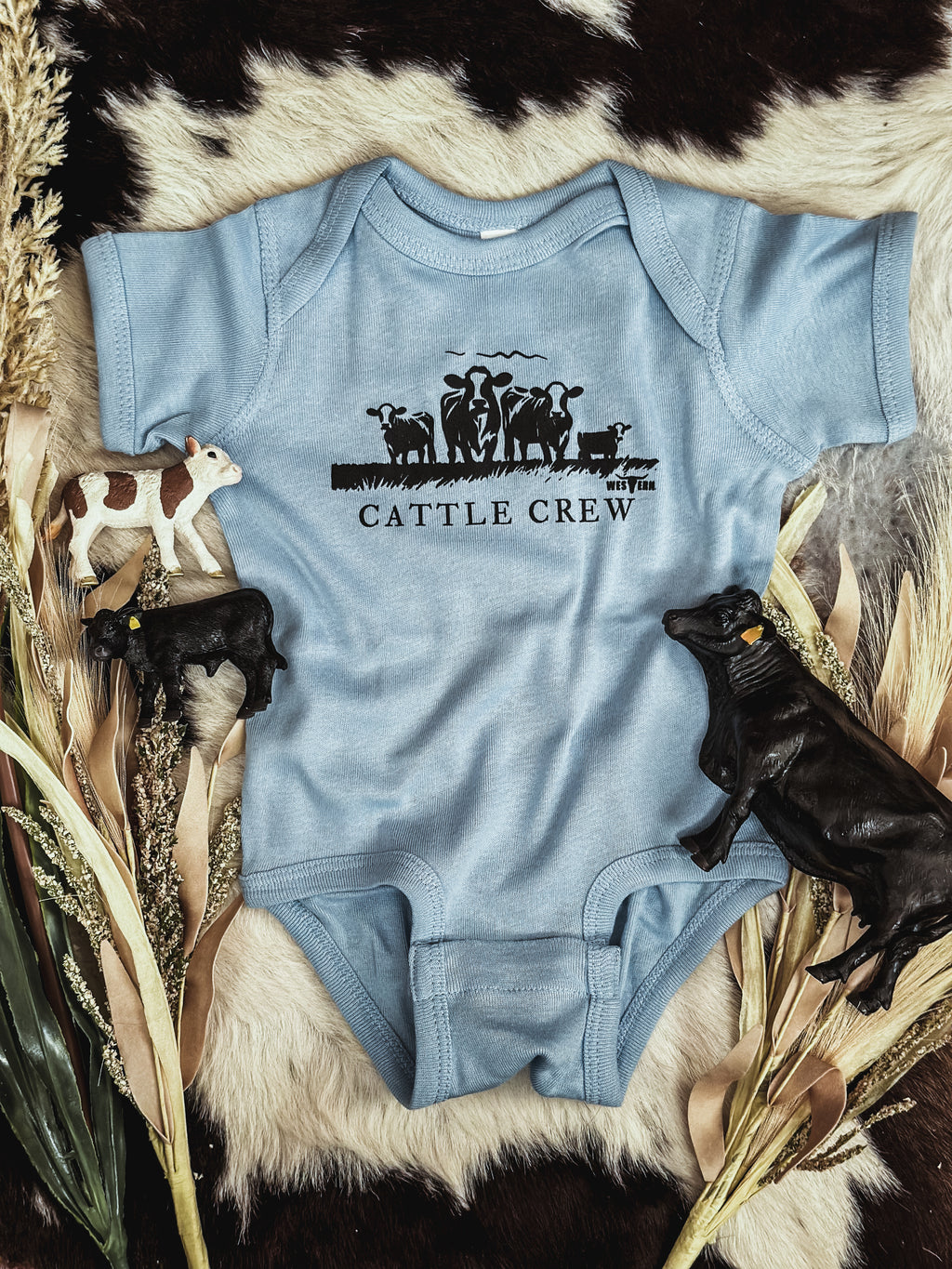 Cattle Crew Onesie - Baby Blue