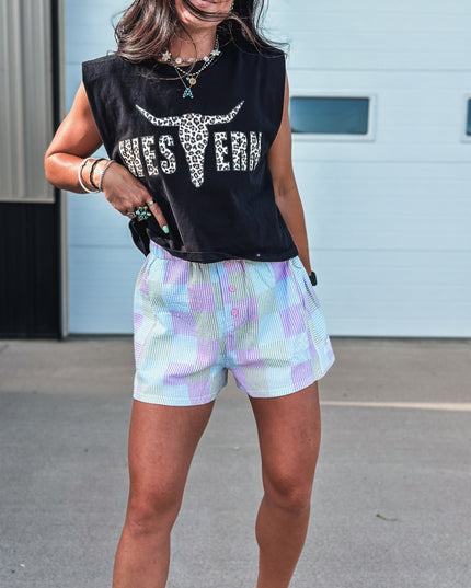 Brand Leopard Logo - Cap Sleeve Tank