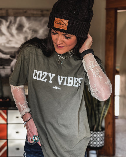 Cozy Vibes - Army Green