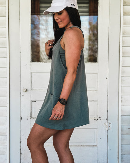 Brand Daytona Romper Dress - Jade