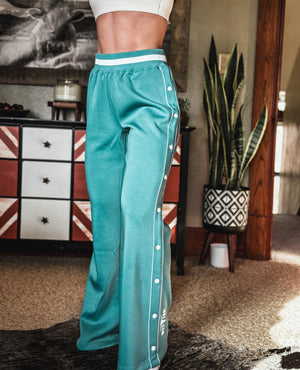 *DOORBUSTER* Brand Retro Track Sweats - Teal