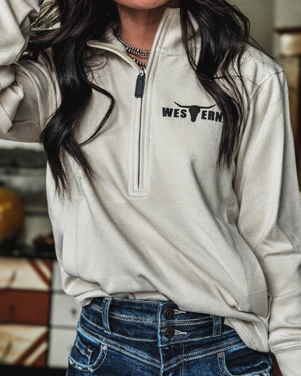 Brand In My Element Men's 1/4 Zip - Almond