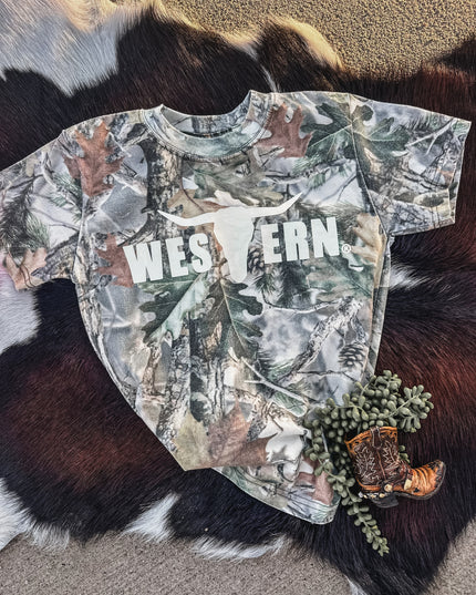 Crisp Woods Camo Brand T - Kids