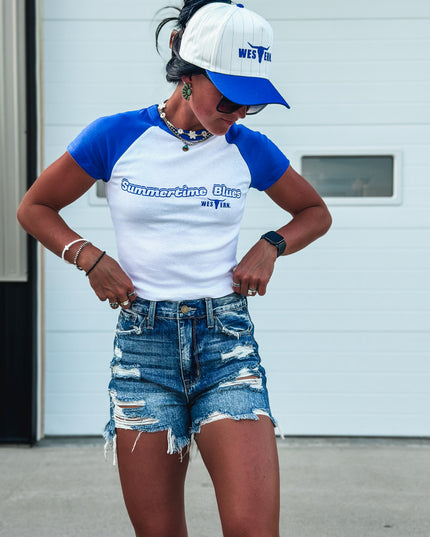 Summertime Blues Baby Tee