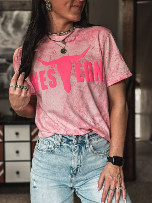 Brand T Pink Puff Logo / Shock Pink