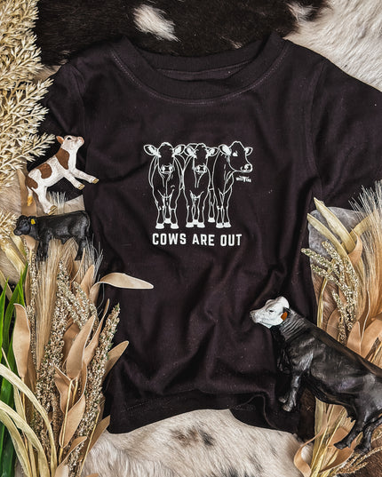 Cows Are Out Infant T - Black