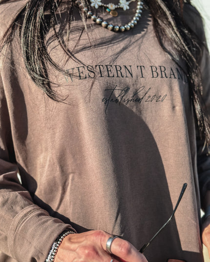 Western T Brand Mockneck Tunic