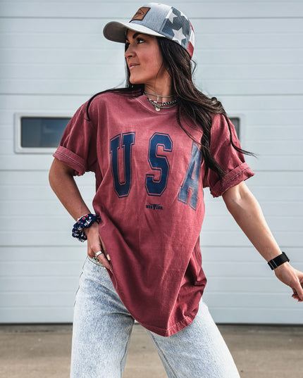 USA [block letters]