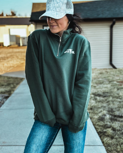 Brand Men's Indy 1/4 Zip - Pine