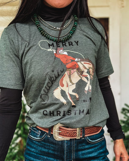 Buckin' Christmas - Forest Green