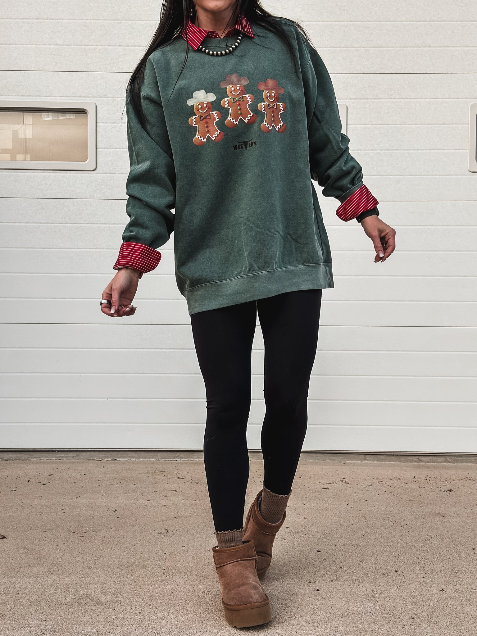 Gingerbread Cowboys Crew - Spruce