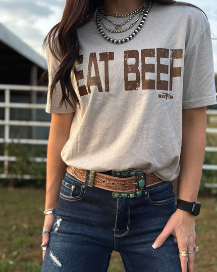 EAT BEEF - Silk Grey