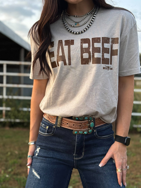 EAT BEEF - Silk Grey