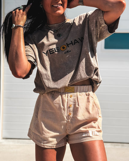 Brand Remix Boxer Shorts - Yellow Stripes