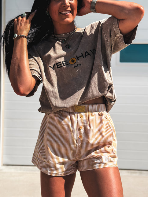 Brand Remix Boxer Shorts - Yellow Stripes