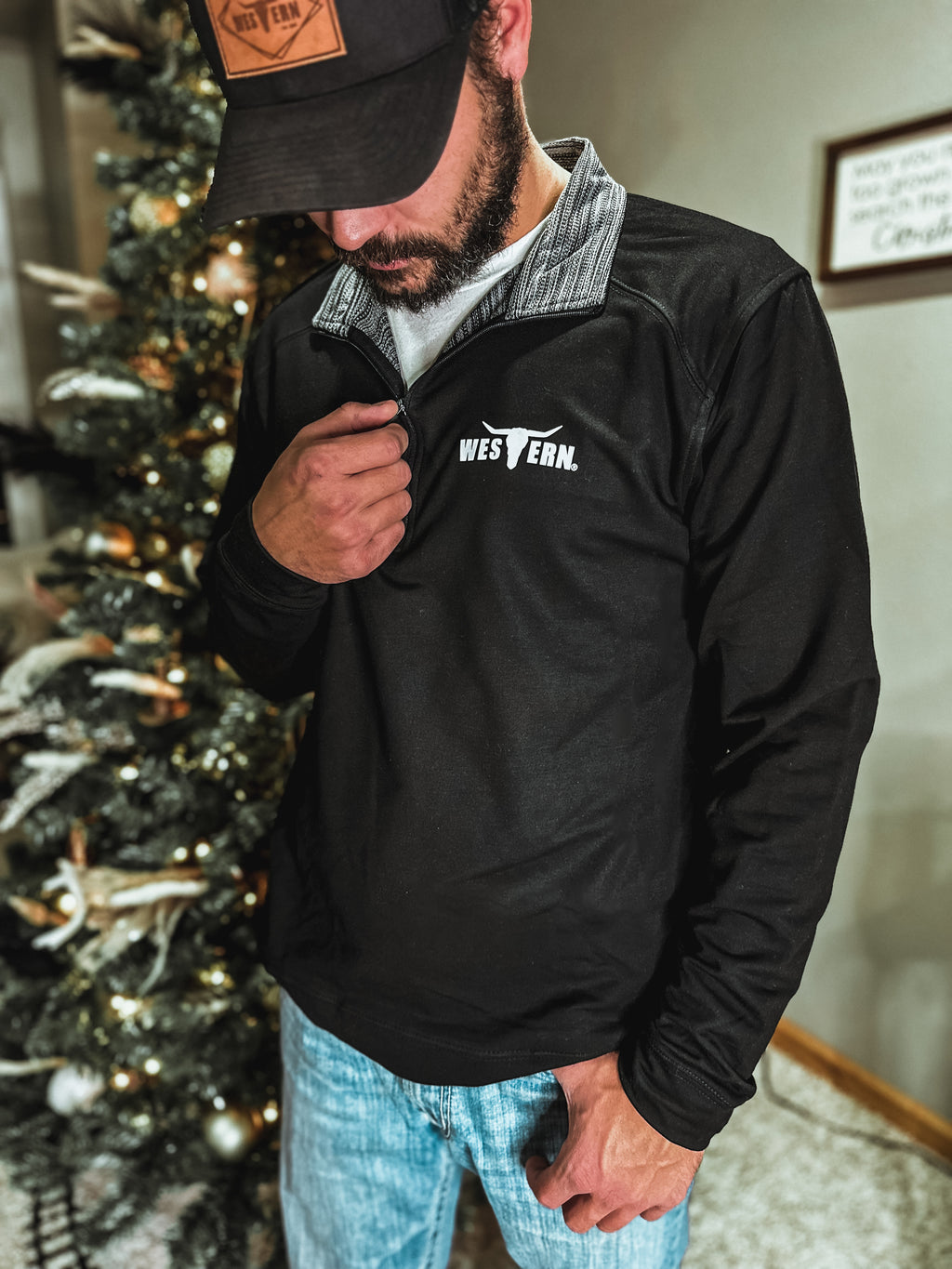 *DOORBUSTER* Brand Kanga 1/4 Zip - Black