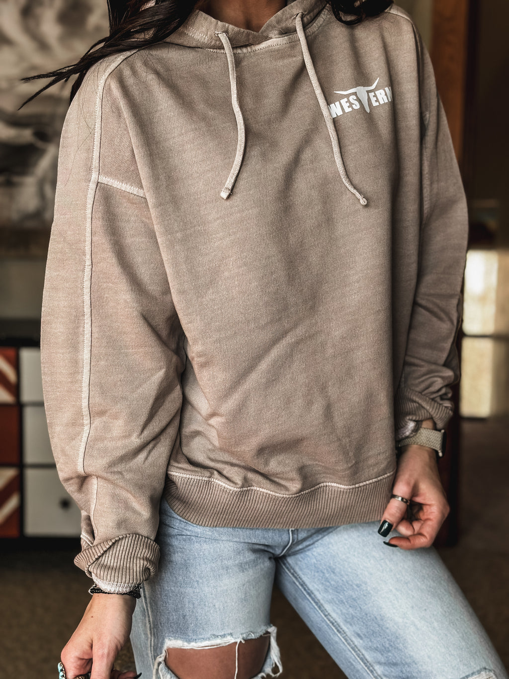 Brand Deadwood Hoodie - Mocha