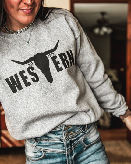 Brand Crew Grey - Black Logo