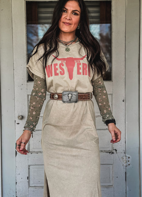 Brand Rose Logo T-Dress