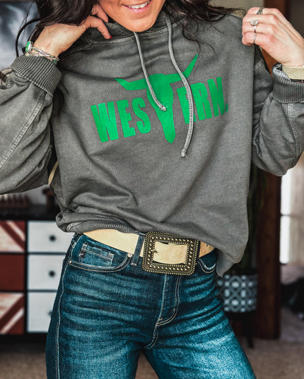 Brand Deadwood Hoodie - Charcoal Shamrock