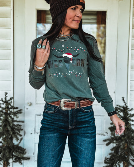 Brand Logo Christmas Edition Longsleeve - Spruce