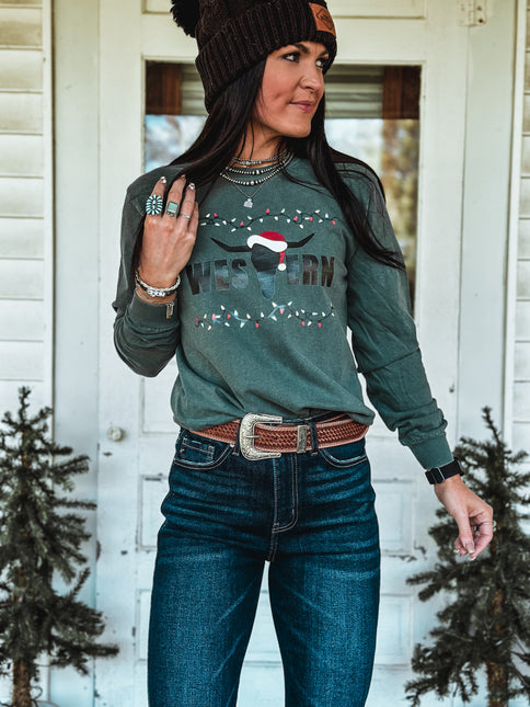 Brand Logo Christmas Edition Longsleeve - Spruce