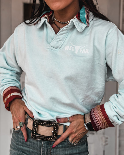 Brand Logo Collie Pullover - Powder Blue