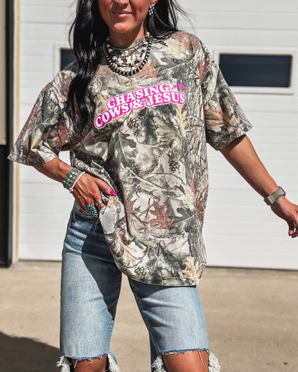 Chasing Cows & Jesus - Crisp Woods Camo