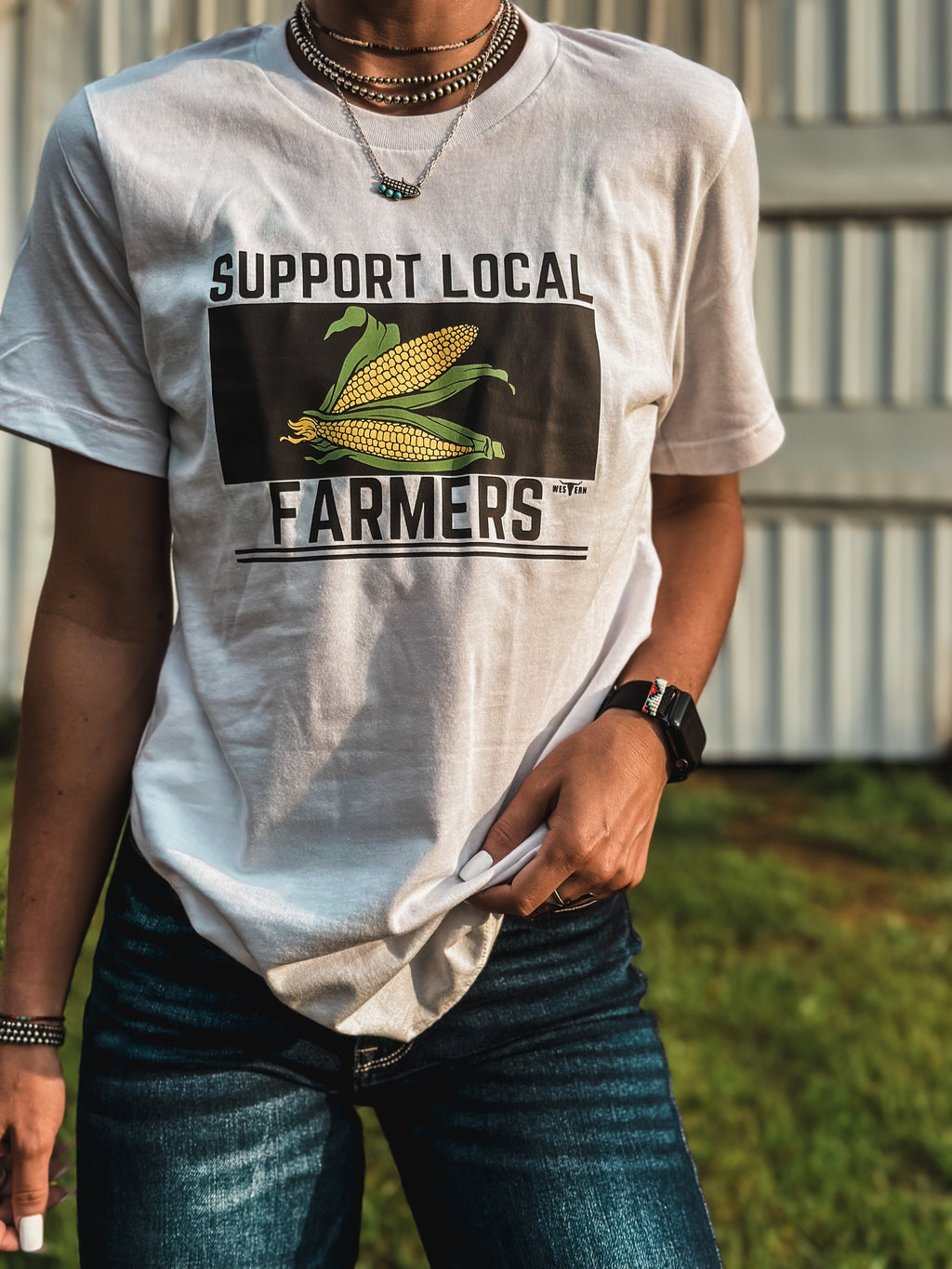 Support Local Farmers WHITE