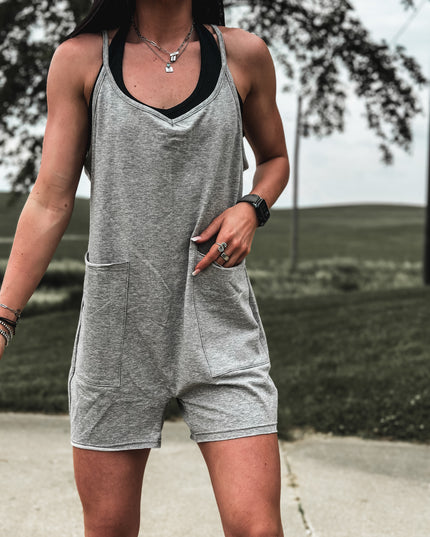 Brand Brunch’n Romper - Grey