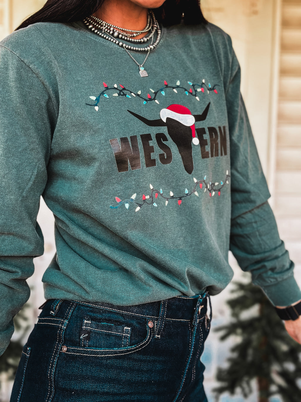 Brand Logo Christmas Edition Longsleeve - Spruce