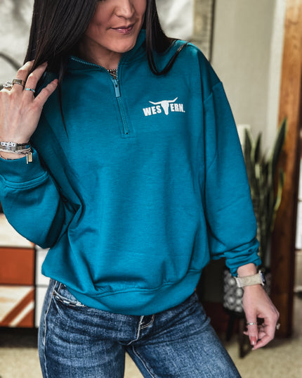 Brand Scuba Women's 1/4 Zip - Marine Teal