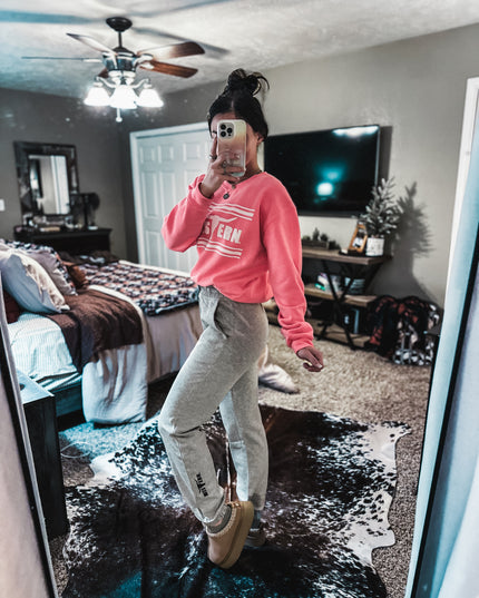 Brand Tri-Cotton Joggers - Heather Grey