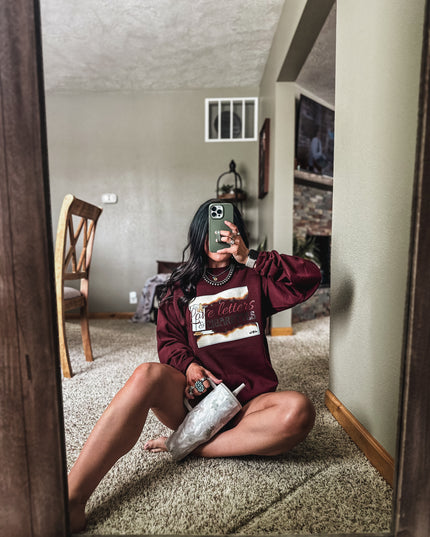 Love Letters & Cigarettes - Wine Maroon