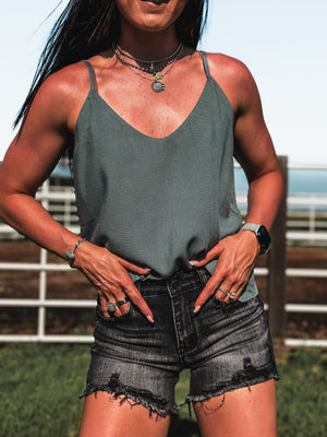 Brand Summer Night Tank - Jade