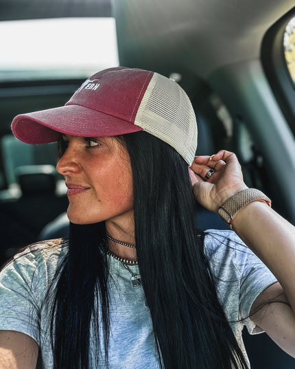 Brand Hat Vintage Red