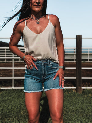 Brand Summer Night Tank - Beige