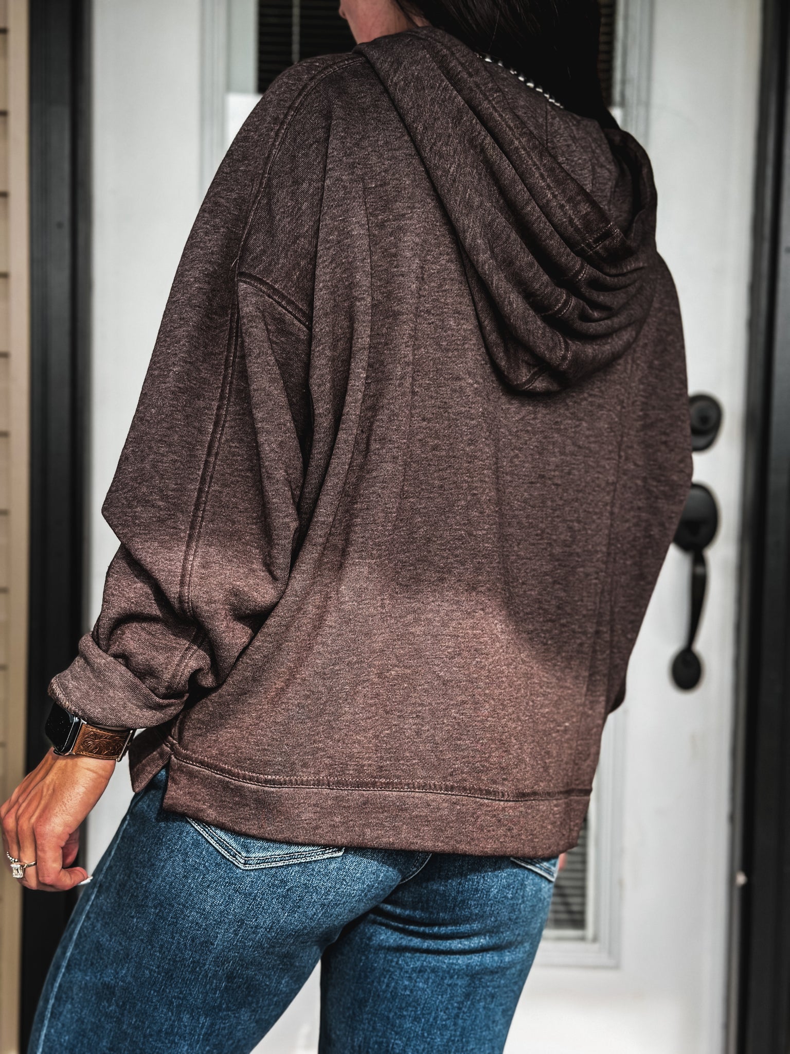 Brand Drifter Snap Pullover - Mocha