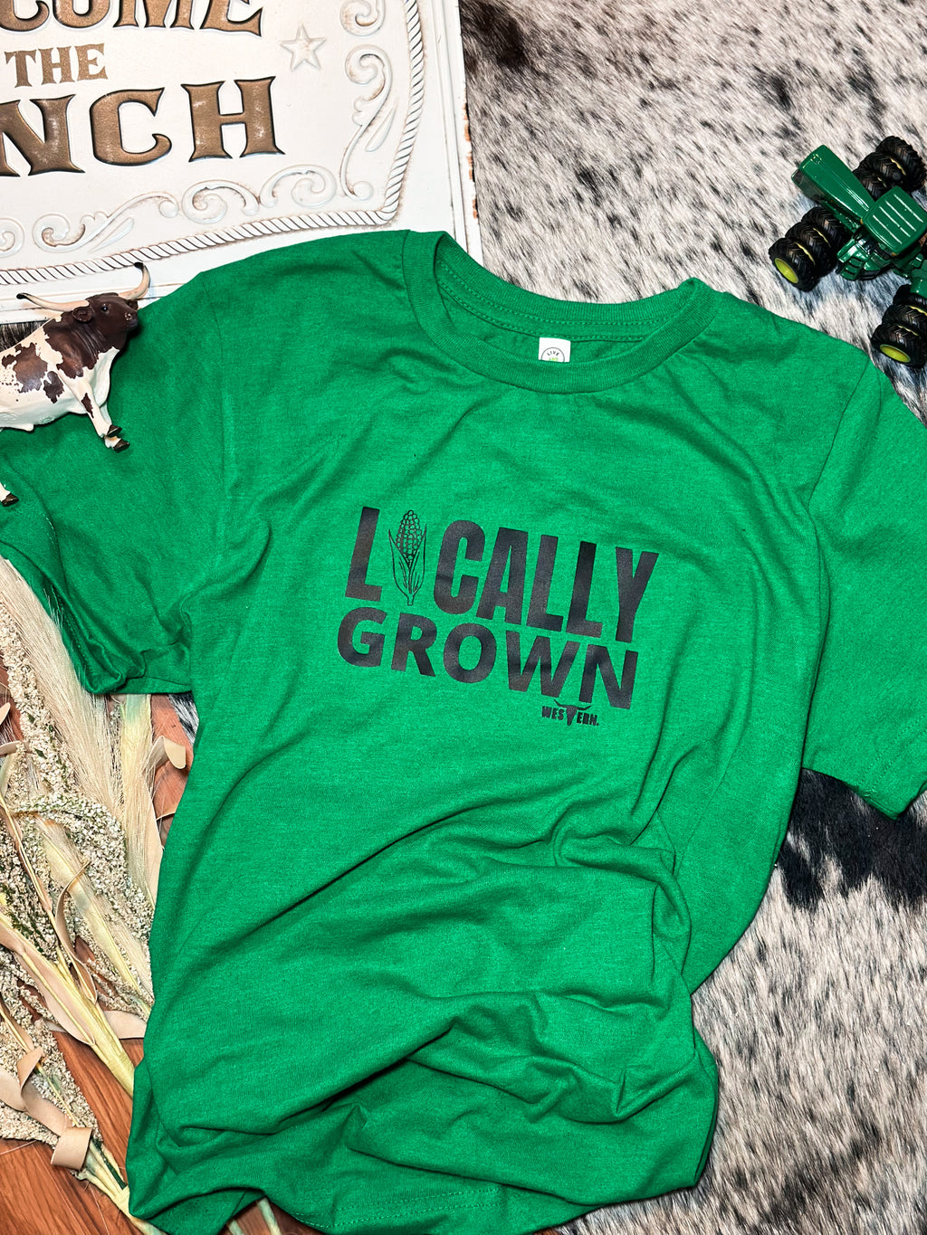 Locally Grown Vintage Green - Youth