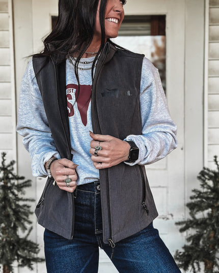 Brand Laramie Soft Shell Vest - Charcoal Black