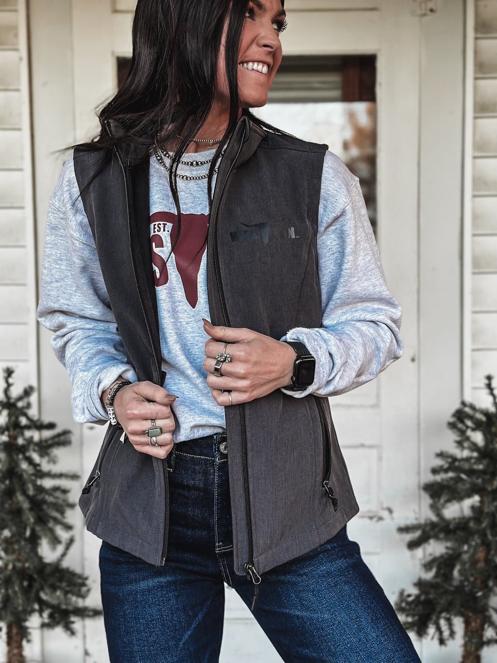 Brand Laramie Soft Shell Vest - Charcoal Black