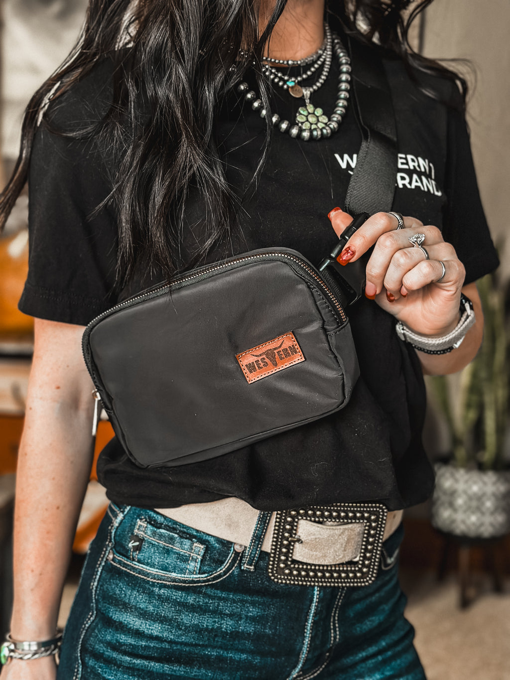 Brand Rambler Belt Bag - Black