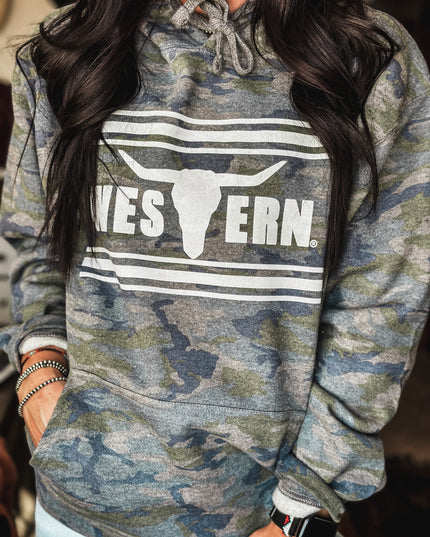 Brand Hoodie Vintage Green Camo - CLOSEOUT
