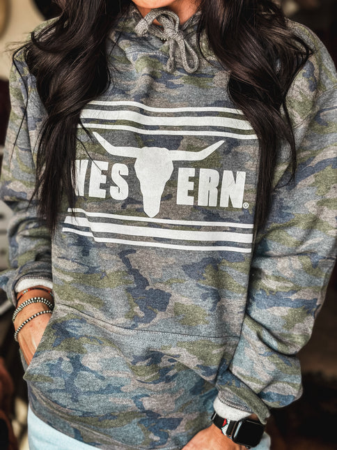 Brand Hoodie Vintage Green Camo - CLOSEOUT